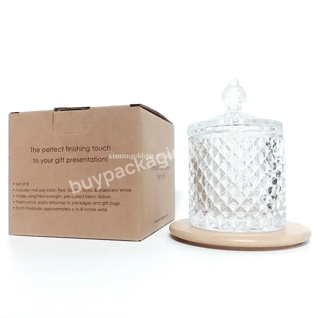 High Quality Logo Printed Custom Candle Jar Protect Cardboard Insert Candle Box Packaging