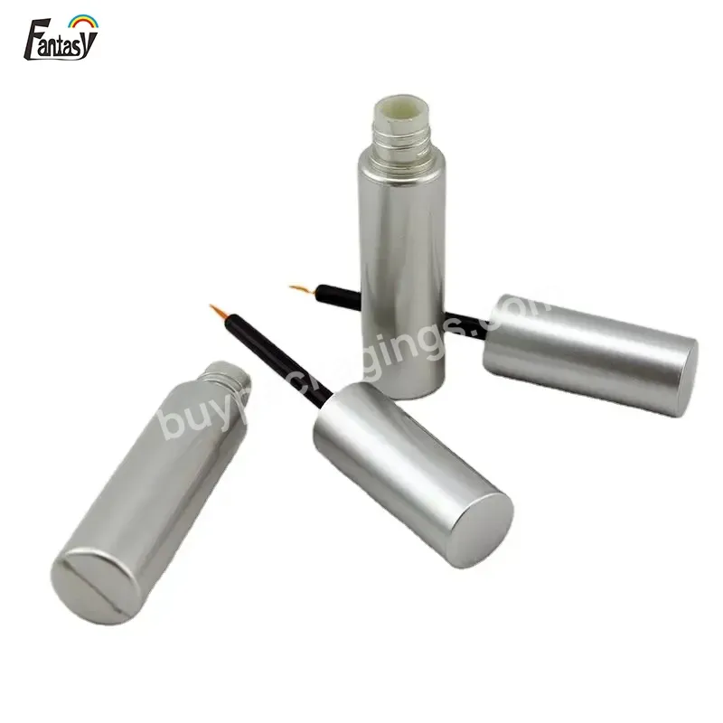 High Quality Matte Black Aluminum Custom Made Mascara Bottle Tube Packaging 9ml Cylinder Eyelash Mascara Container