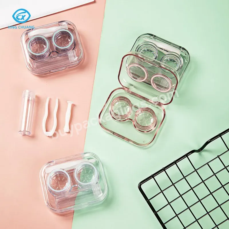 High Quality Travel Portable Contact Lens Holder Case Box Kit Cute Plastic Container Glasses Lens Accessory - Buy Contact Lens Holder Box,Plastic Container,Contact Lens Case Kit.