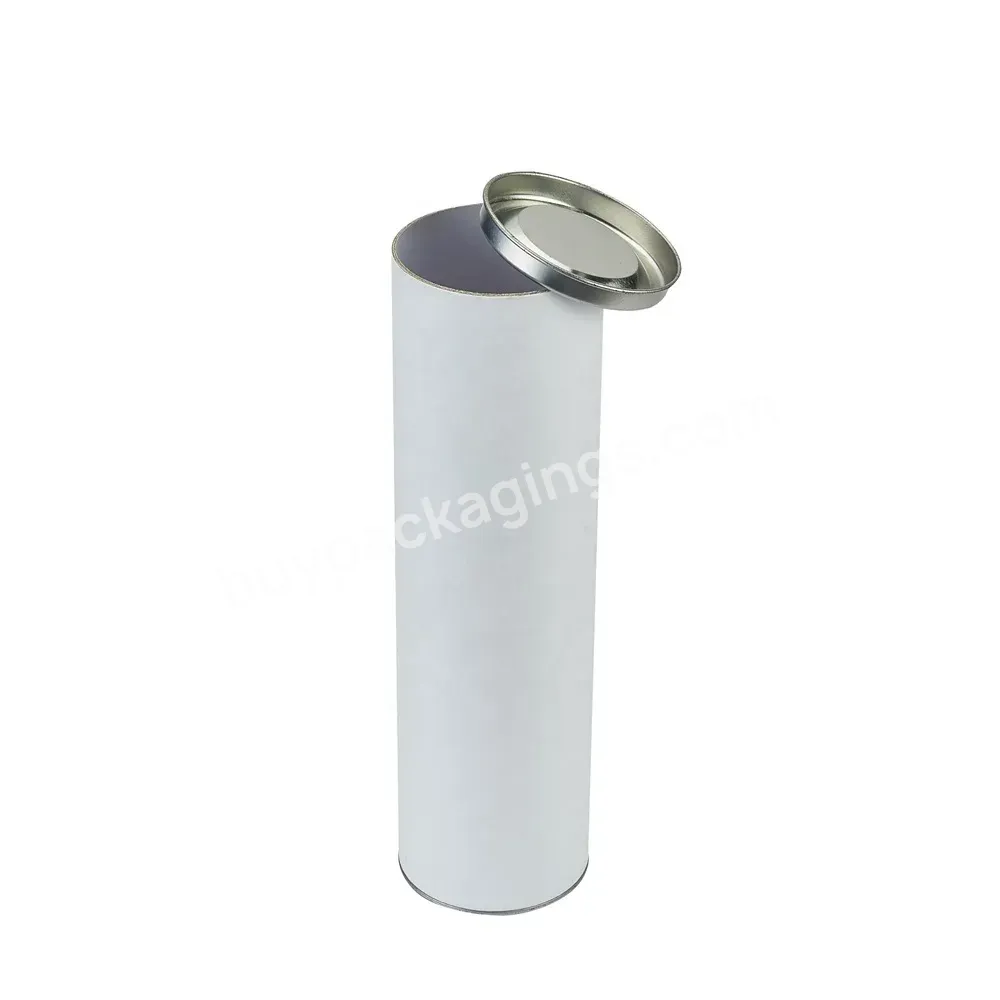 Highest Quality Custom Logo White Tube Cylinder Gift Paper Cardboard Golf Ball Packaging Box