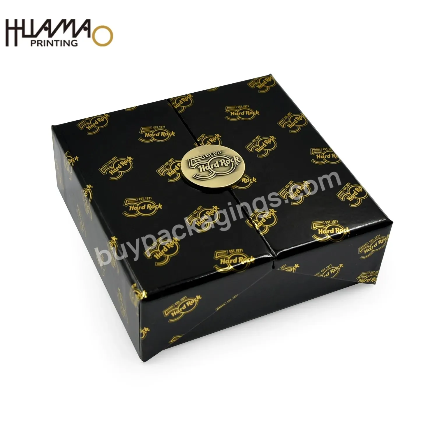 Holiday Gift Hot Sale Chocolate Packing Box Tags Caja De Pizza Boite A Macaron Custom Logo Cardboard Rigid Magnetic Gift Box