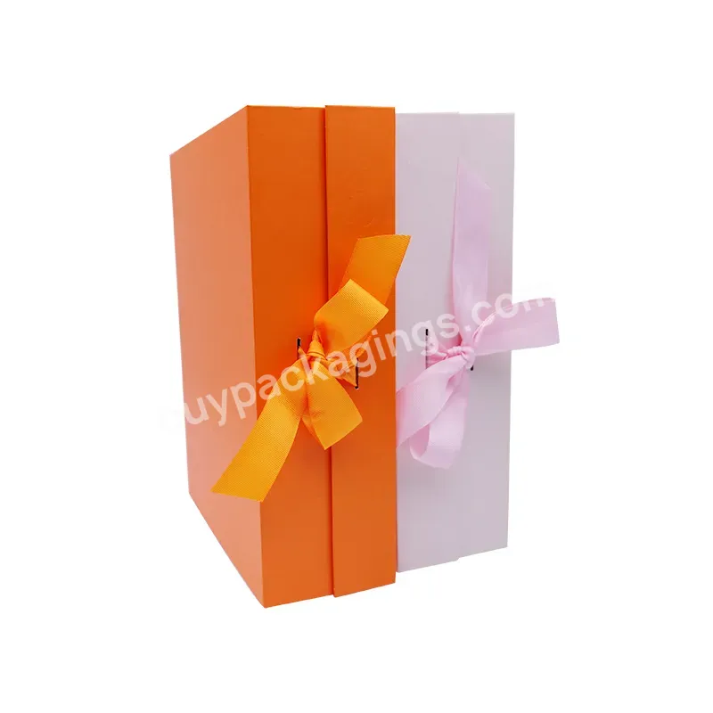 Holiday Gift Package Magnetic Luxury Custom Folding 18x18x18 Cardboard Boxes