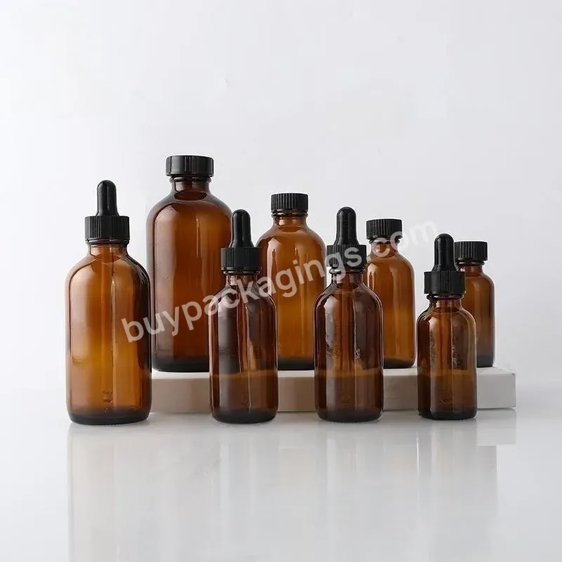 Hot Sale 1oz 2oz 30ml 60ml 5ml 10ml 100ml Glass Dropper Bottle Essential Oil Bottle Cosmetics Packaging Containers