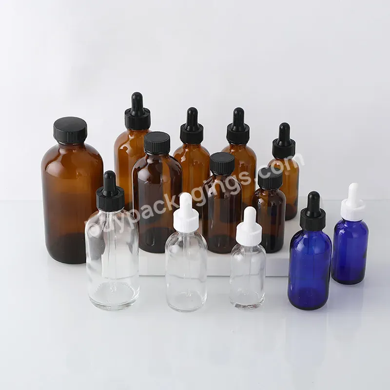 Hot Sale 1oz 2oz 30ml 60ml 5ml 10ml 100ml Glass Dropper Bottle Essential Oil Bottle Cosmetics Packaging Containers