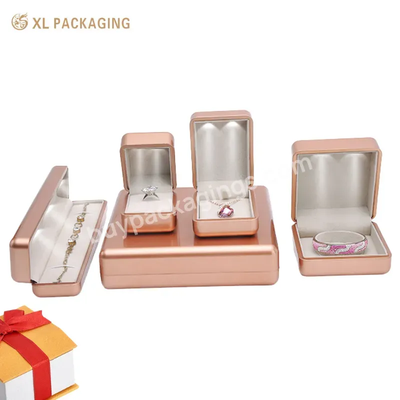 Hot Sale Packaging Led Light Ring Earrings Necklaces Jewelry Box Packaging For Women - Buy Led Light Magnet Jewelry Box,Earring And Necklace Jewelry Box,Ring Jewelry Box.