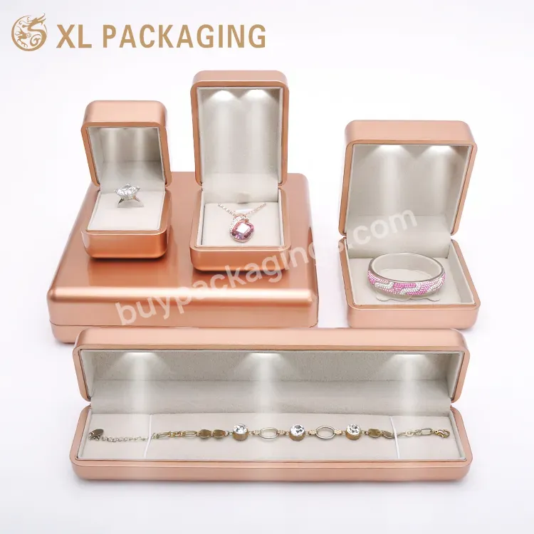 Hot Sale Packaging Led Light Ring Earrings Necklaces Jewelry Box Packaging For Women - Buy Led Light Magnet Jewelry Box,Earring And Necklace Jewelry Box,Ring Jewelry Box.