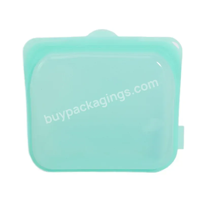 Hot Sale Ziplock Leak Proof Square Silicone Food Pouch Preservation Reusable Bag Rectangle Silicone Freezer Food Storage Bag - Buy Hot Sale Ziplock Leak Proof Square Silicone Food Pouch Preservation Reusable Bag Rectangle Silicone Freezer Food Storag