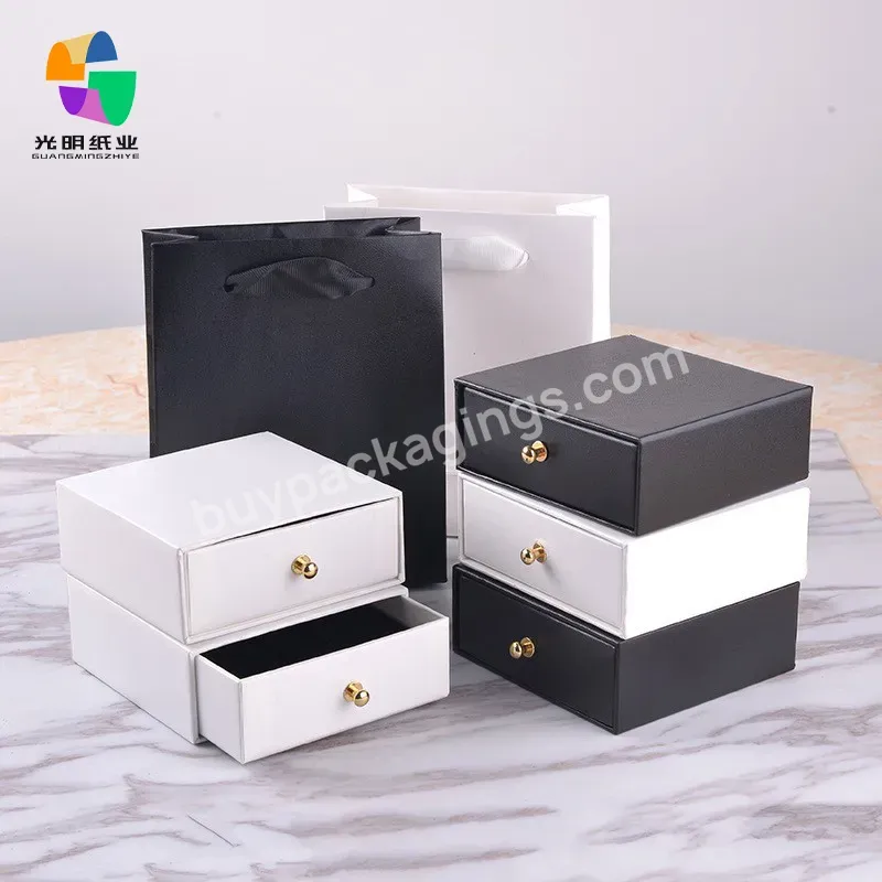 Hot Sales New Design Oem Gift Jewelry Storage Foldable Drawer Box For Necklace Pendant Packaging