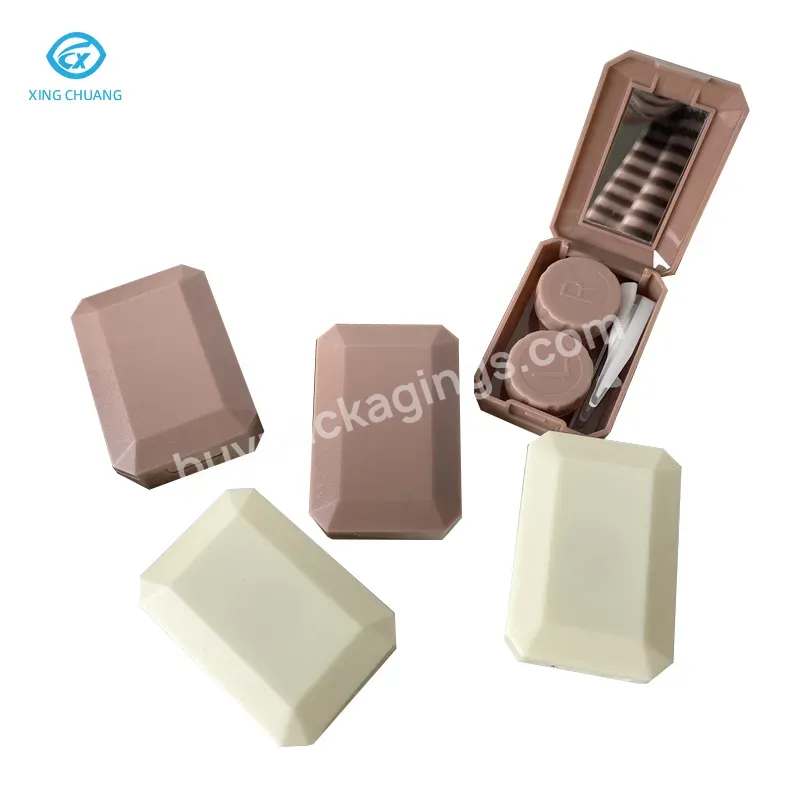 Hot Selling Multiple Candy-colored Convenient Contact Lens Case Contact Lens Case Companion Care Case With Mirror