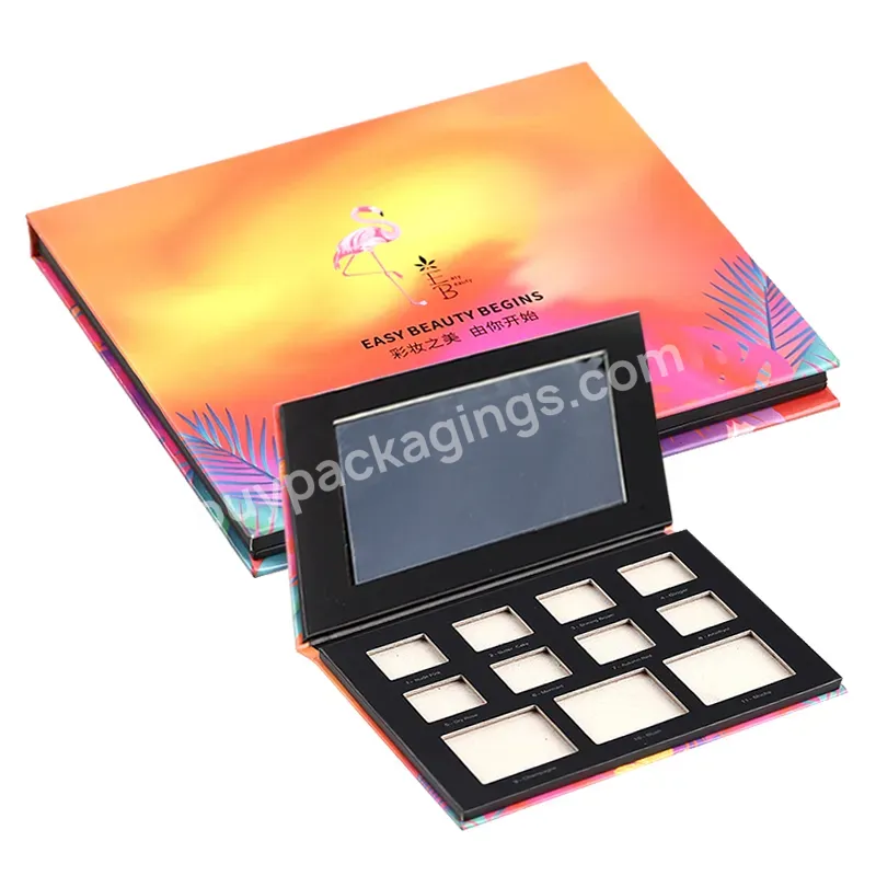 Hot Selling Paper Box Makeup Palette Make Up Packaging Eye Shadow Pallette With High Quality