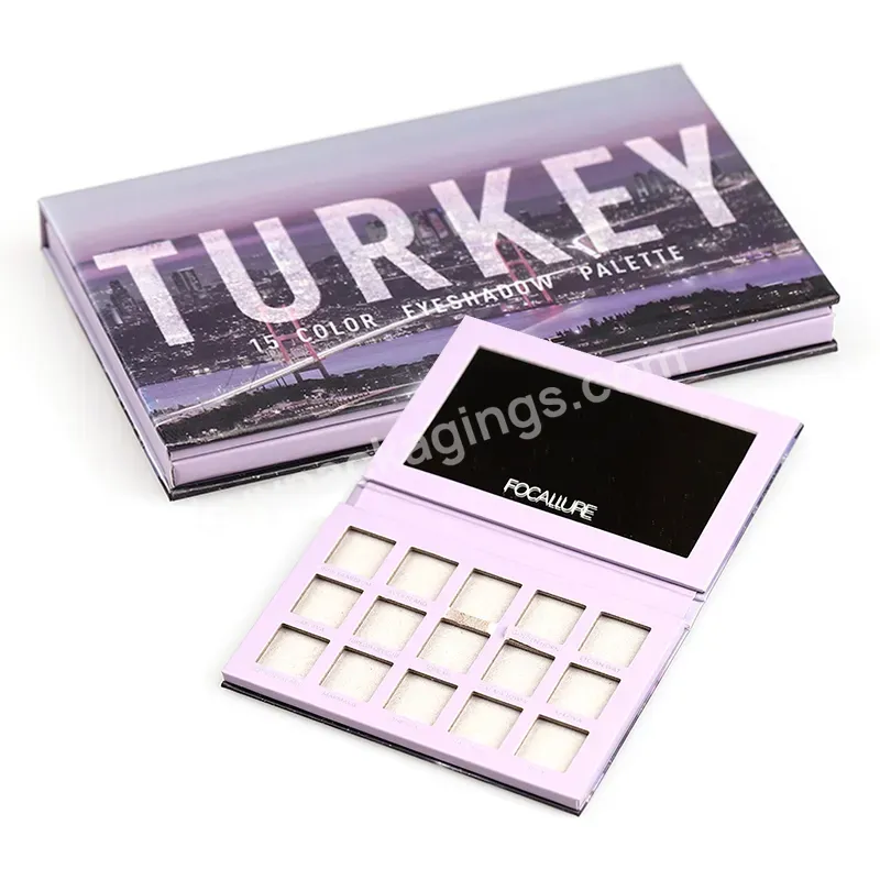 Hot Selling Paper Box Makeup Palette Make Up Packaging Eye Shadow Pallette With High Quality