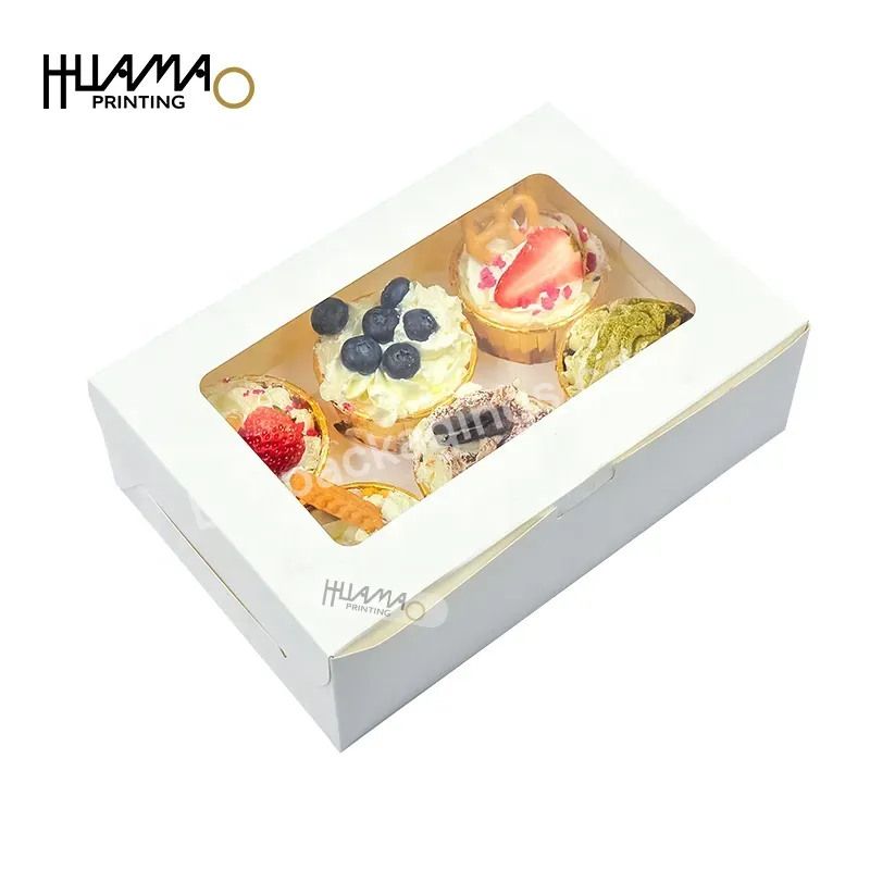 Huamao Cupcake Boxes 6 Hole Caja De Carton Papel De Parede Perfume Paper Bag Caixa De Papelao Kraft Cupcake Box And Packaging