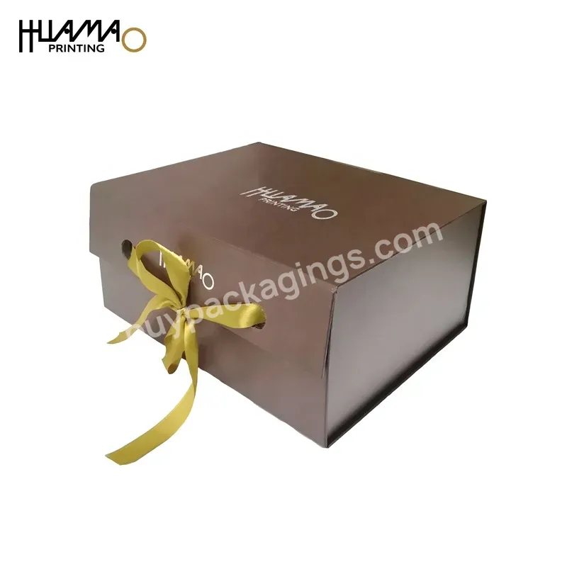 Huamao Printing Press On Nail Packaging Box Caja De Pizza Kraft Paper Bag Collapsible Paper Container Foldbable Box Packaging