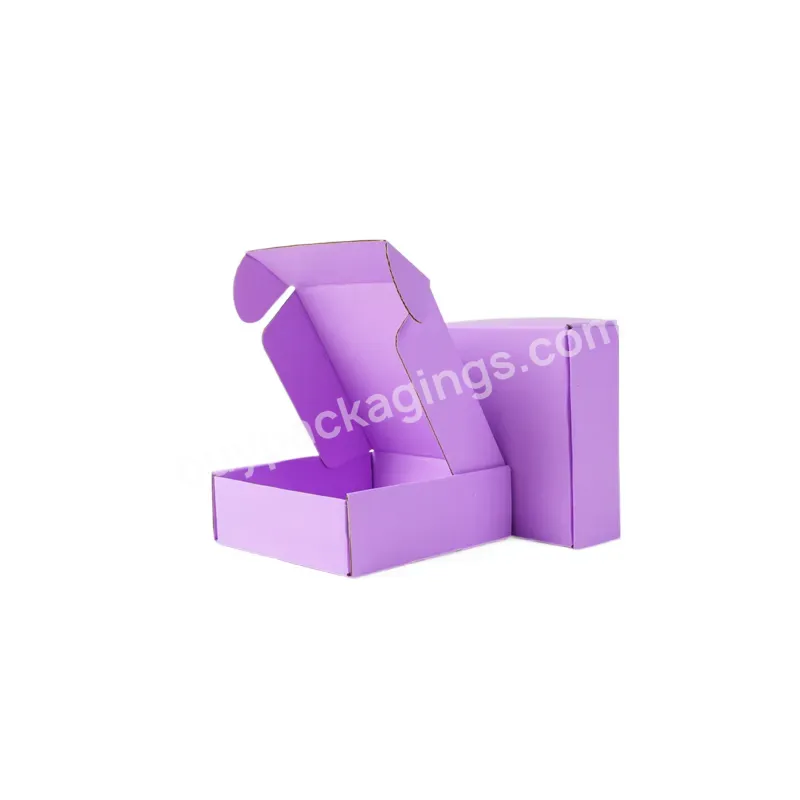 In-stock Wholesale Small Shipping Box Foldable Packaging Corrugated Cardboard Box Multicolor Mailer Box