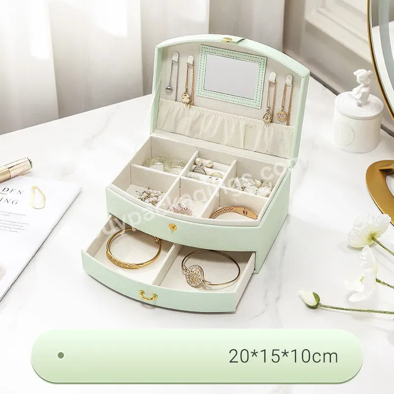 Jewelry Box Children's Hairpin Hair Clip Flip Jewelry Storage Box Earring Necklace Ring Large Capacity Multi-layer Jewelry Box