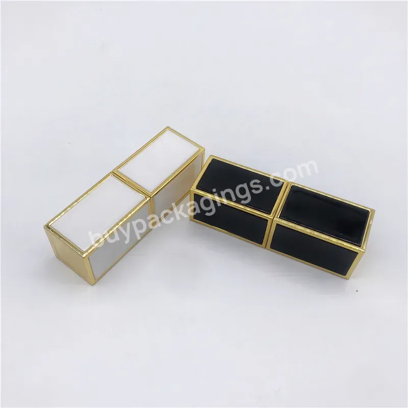 Jialin Pack New Custom Logo 12ml Black White Top Big Wand Lip Gloss Packaging Lipgloss Wand Tubes