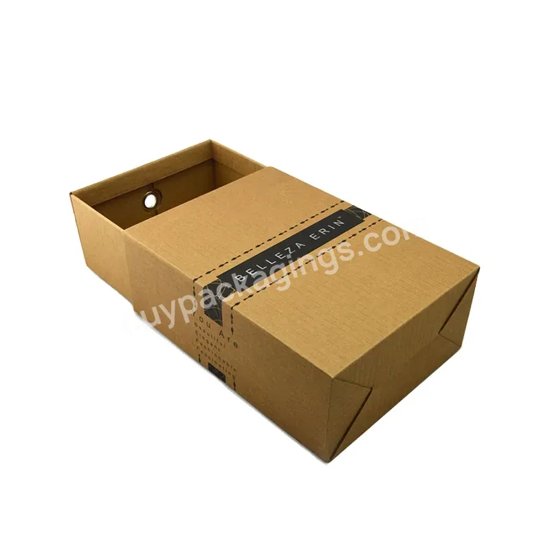 Kraft Brown Folding Recycled Paper Gift Packaging Custom Logo Shoe Paper Box