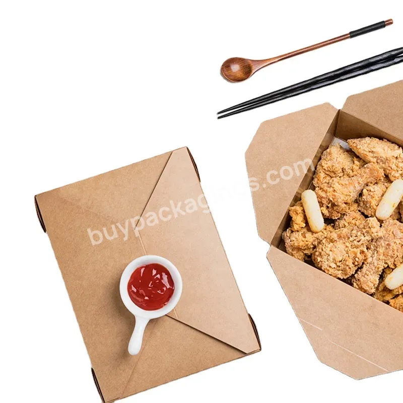 Kraft Fruit Food Lunch Box Disposable Custom Paper Cardboard Bread Box