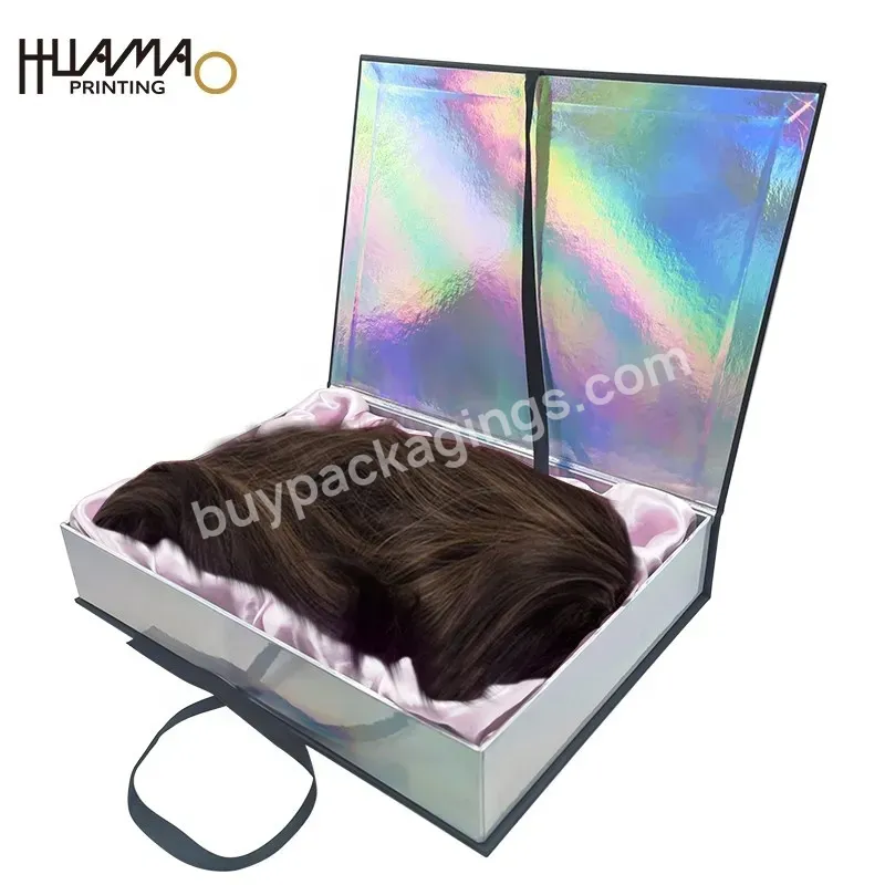 Lead The Industry Gift Box Large Square Paper Boxes Bolsas Papel Kraft White Rectangle Gift Boxes Hair Extension Packaging