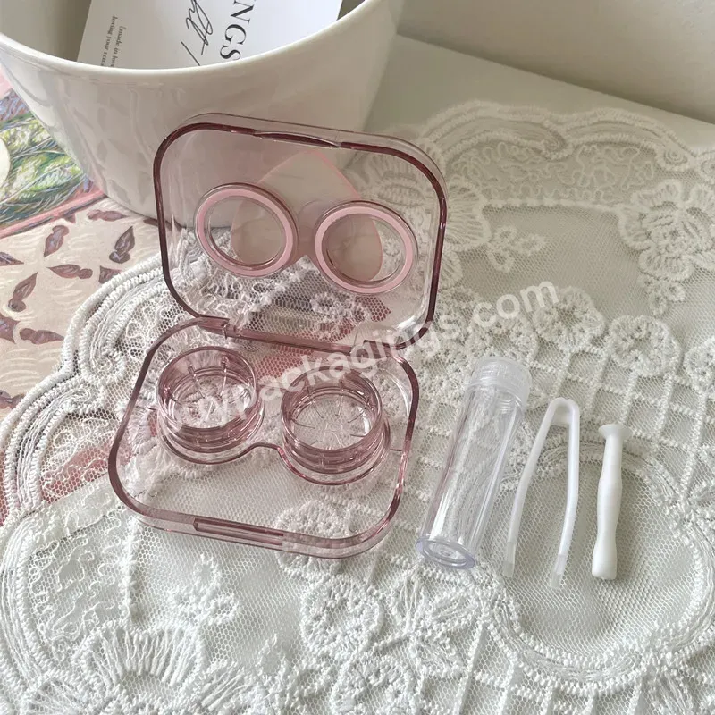 Low Moq Eye Glass Accessories Cute Pink Contact Lens Case Plastic Case Eyewear Display Eyekan Contact Lenses Box - Buy Contact Lenses Packaging Box,Low Moq Eye Glass Accessories Cute Pink Contact Lens Case,Plastic Case Eyewear Display Eyekan Contact