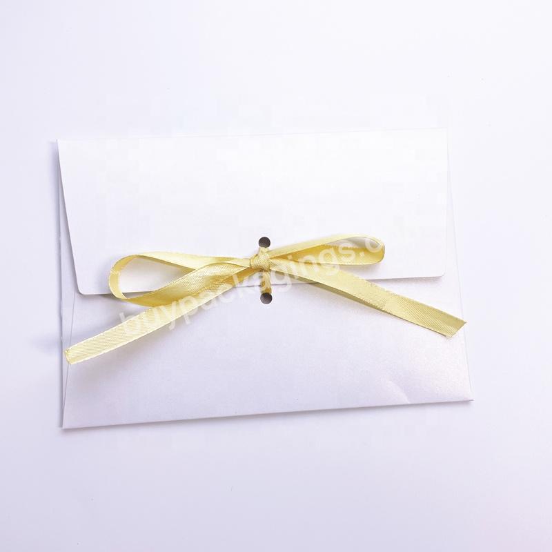 Low Moq Fancy Design Custom Envelope Packaging Budget Envelope Pouch