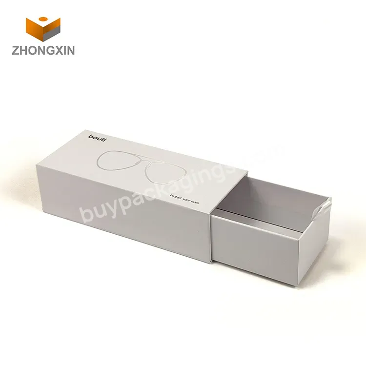 Low Moq Luxury Eco Friendly Cardboard Drawer Eyewear Box Unique Design