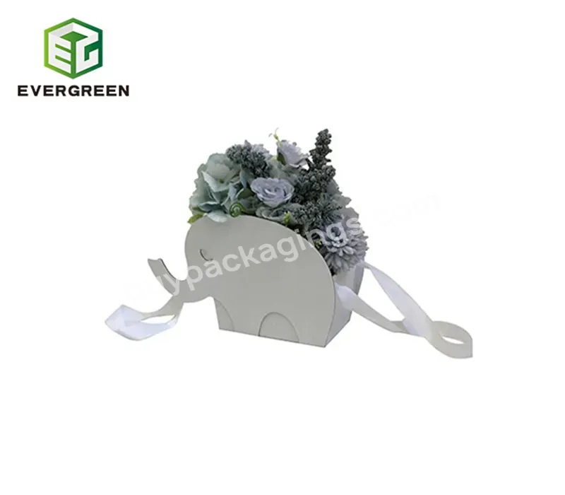 Low Price Elephant Shape Flower Gift Package Boxes For Wedding Festival Party In Stock