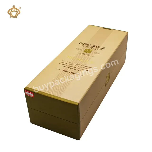 Luxurious Wholesale Paper Hot Stamping Liquor Boxes Packaging Champagne Whisky Carton Gift Wine Box