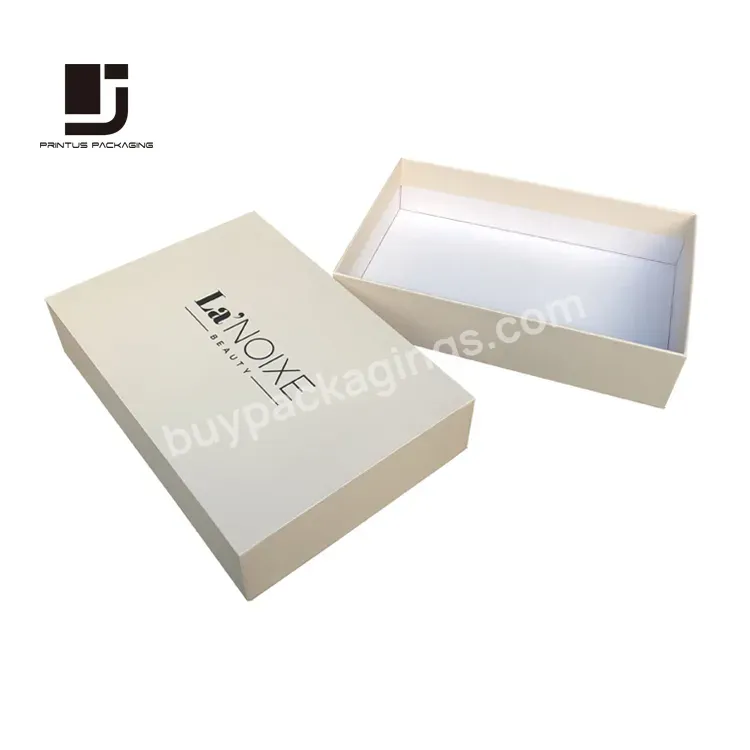 Luxury Based And Lid Gift Packaging Boxes With Satin