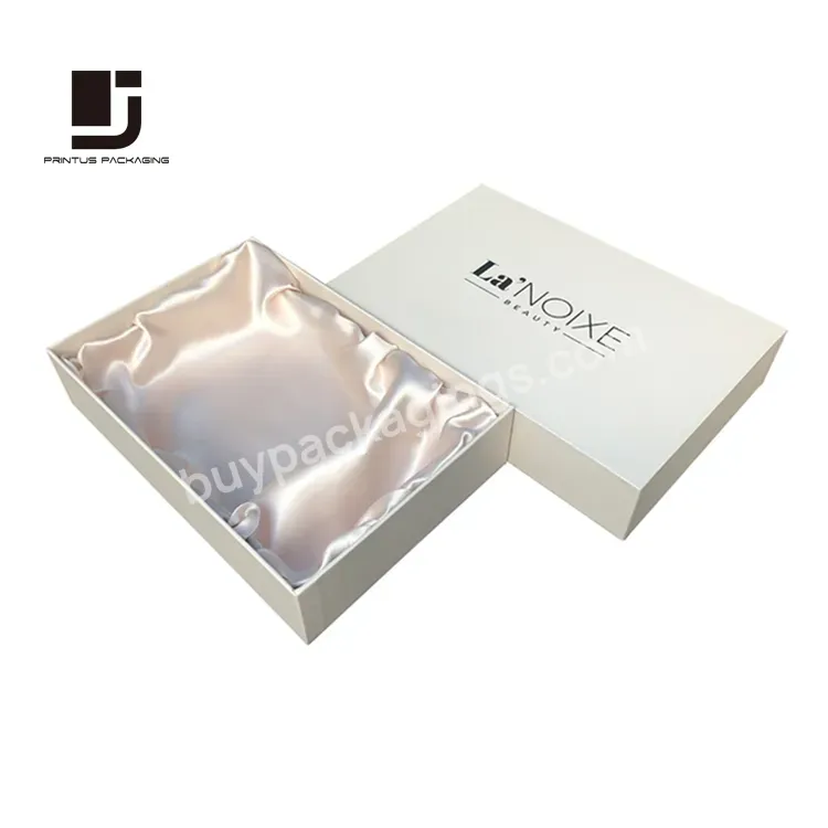 Luxury Based And Lid Gift Packaging Boxes With Satin