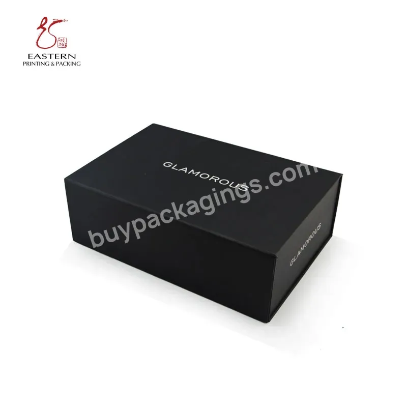 Luxury Black Color Printing Good Quality Packaging Shoe Box Magnetic Gift Box Custom Box Packaging