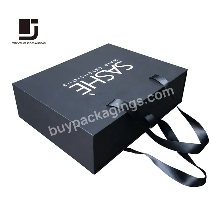 Luxury Black Gift Paper Box For Backpack Bags