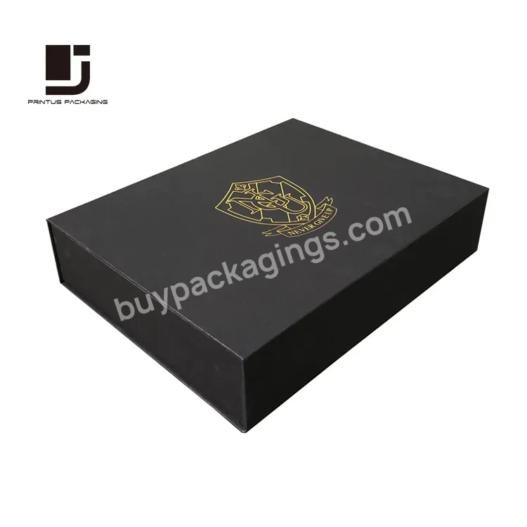 Luxury Black Magnetic Gift Box For Sweater