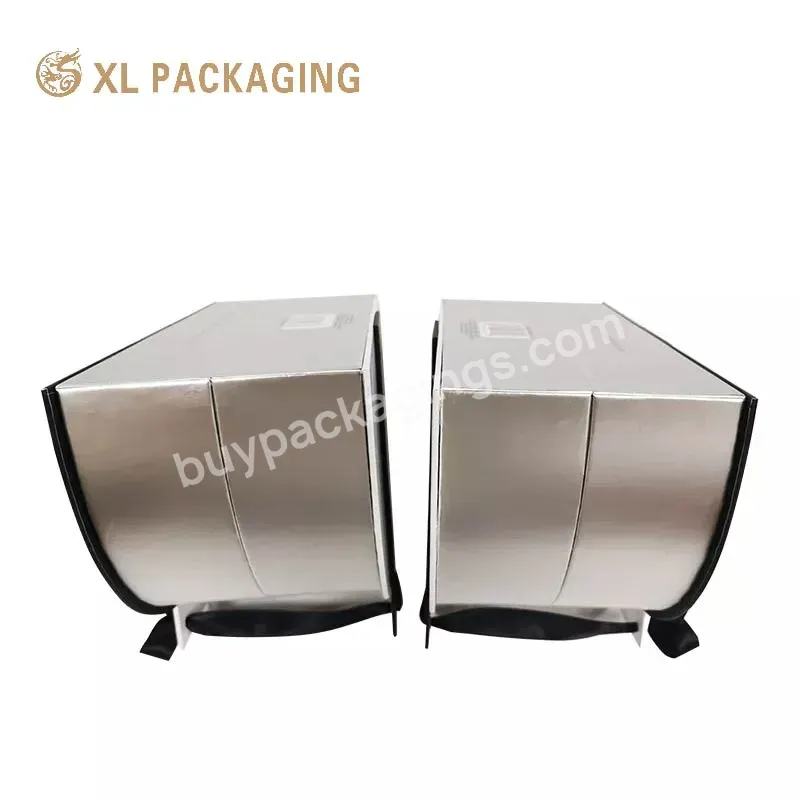Luxury Black Paper Cosmetic Box Perfume Paper Packaging Display Suitcase Cardboard Candle Gift Packaging Box