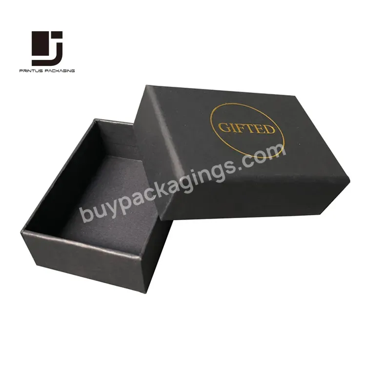 Luxury Black Small Gift Paper Box For Rings