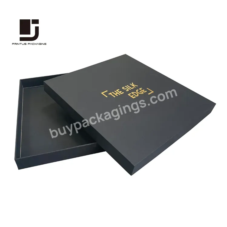 Luxury Black Two Pieces Lid And Based Paper Box Package