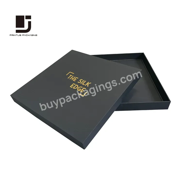 Luxury Black Two Pieces Lid And Based Paper Box Package