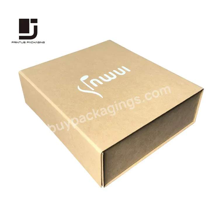 Luxury Brown Craft Folding Cardboard Box Packaging