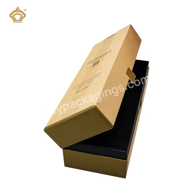 Luxury Cardboard Gift Champagne Red Wine Whisky Glass Bottle Display Box Packaging Premium Wine Gift Box