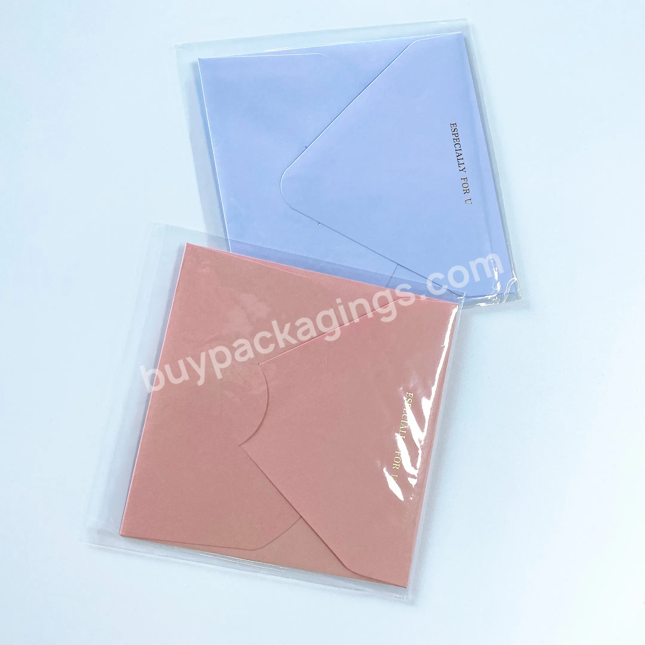 Luxury Custom Black Card Envelop Set With Personalized Message Customised Letter Envelopes