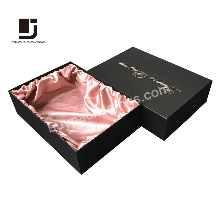 Luxury Custom Brand Black Elegant Packaging Boxes