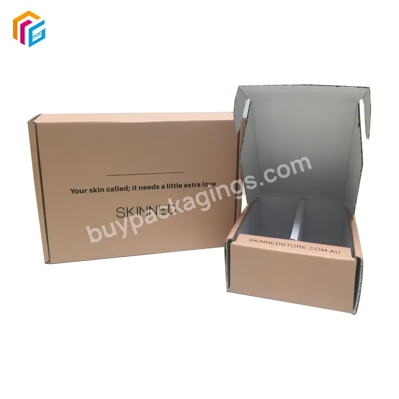 Luxury Custom Logo Corrugated Cardboard Cosmetic Makeup Perfume Products Packing Shipping Mailer Box