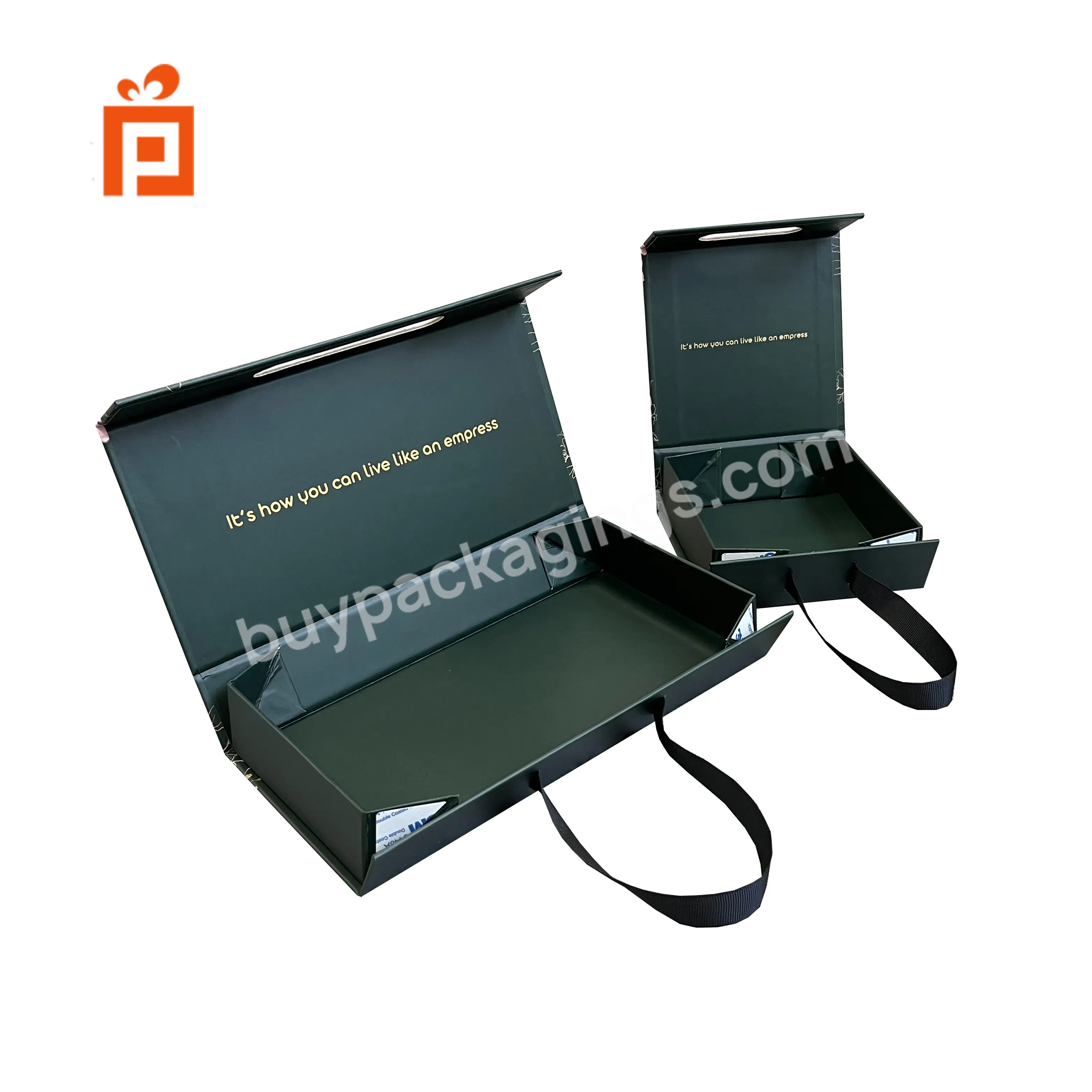 Luxury Custom Logo Gift Paper Box Packaging With Handle
