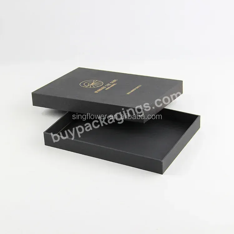 Luxury Custom Logo Rigid Cardboard With Clothing Packaging Box Top And Bottom Gift Boxes For Women Clothes Two Pieces Paper Box