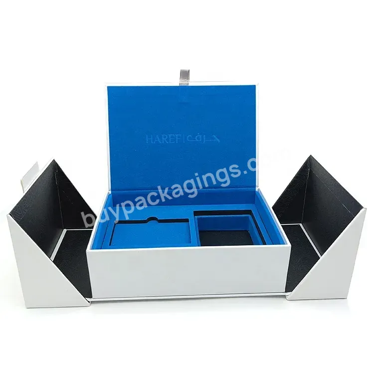 Luxury Custom Print Cardboard Double Door Skincare Bottles Cosmetic Packaging Box