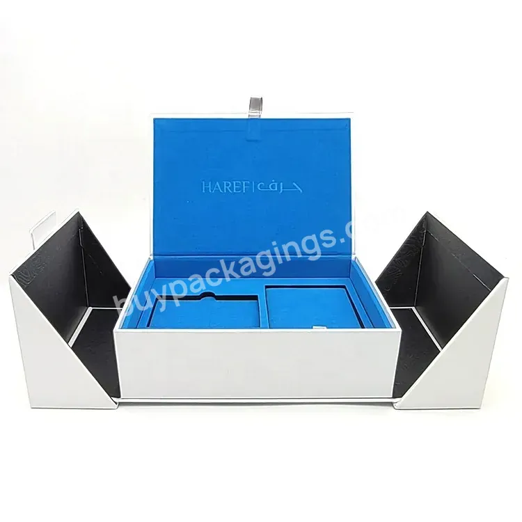 Luxury Custom Print Cardboard Double Door Skincare Bottles Cosmetic Packaging Box