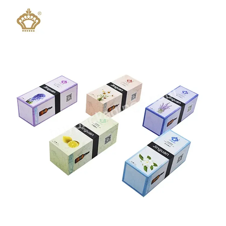 Luxury Custom Printed Matt Colorful Packing Serum Bottle Rigid Cardboard Packing Gold Foil Gift Packaging Essential Oil Box