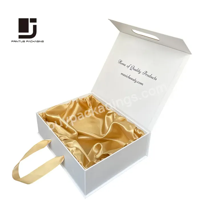 Luxury Custom Satin Lined Gift Box Packaging For Lingerie