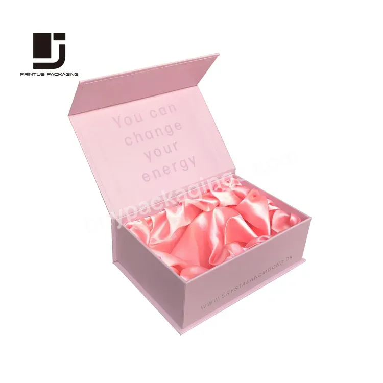 Luxury Customize Pink Magnetic Jewelry Box