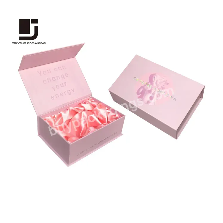 Luxury Customize Pink Magnetic Jewelry Box